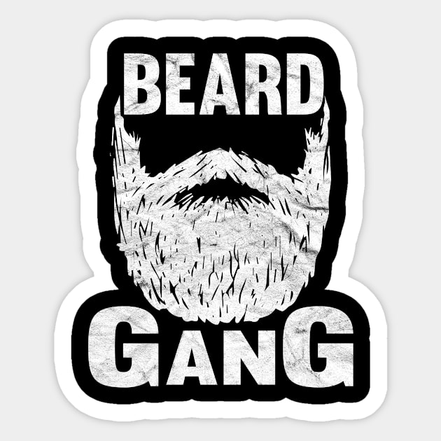 HIPSTERS-Beard Gang Sticker by AlphaDistributors